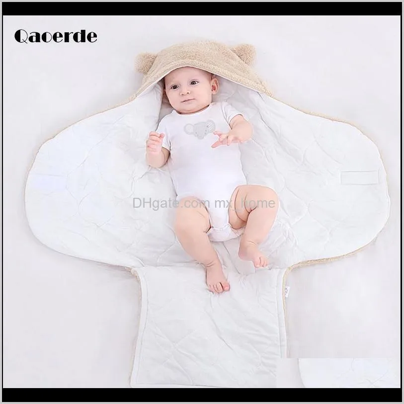 0-6 month baby sleeping bag winter cotton thicken envelope for newborn baby blanket swaddling wrap sleepsack cocoon for newborns