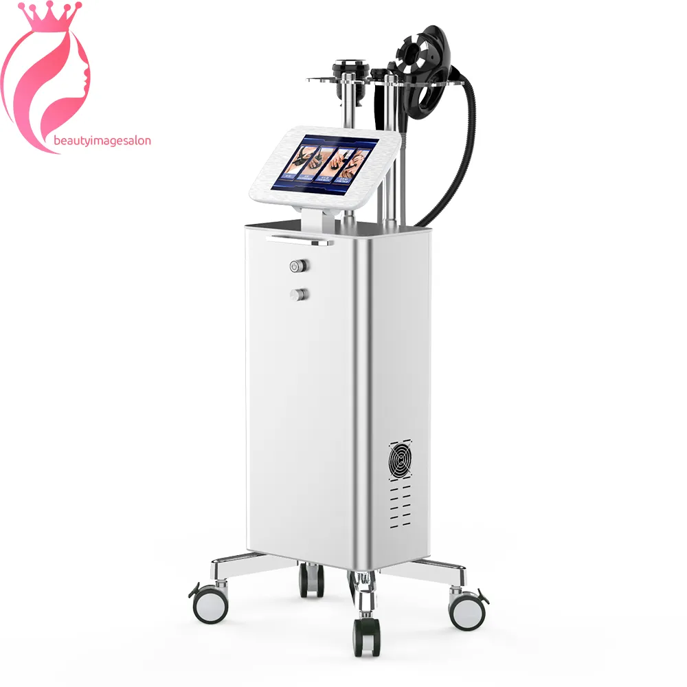 4 i 1 Unoisionetion Cavitation Vakuum Slimming Cooled Radio Frequency Body Face Care Machine