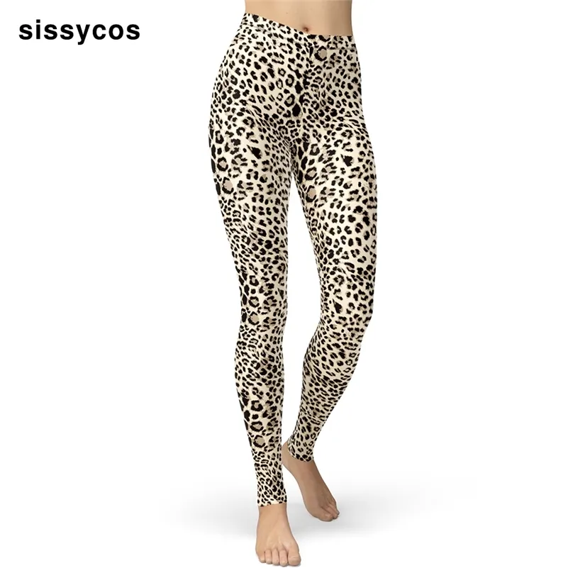 Luipaard Zebra Dier Gedrukt Sexy Leggings voor Vrouwen Meisjes Fitness Stretchy Push Up Broek Brushed Buttery Soft Broek 210925