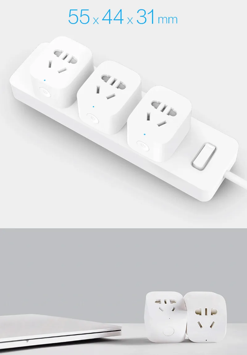 Original Xiaomi Youpin Mi Jia Smart WiFi Socket wifi-Version APP Remote Control Timer Power Plug Detection Plugs Work