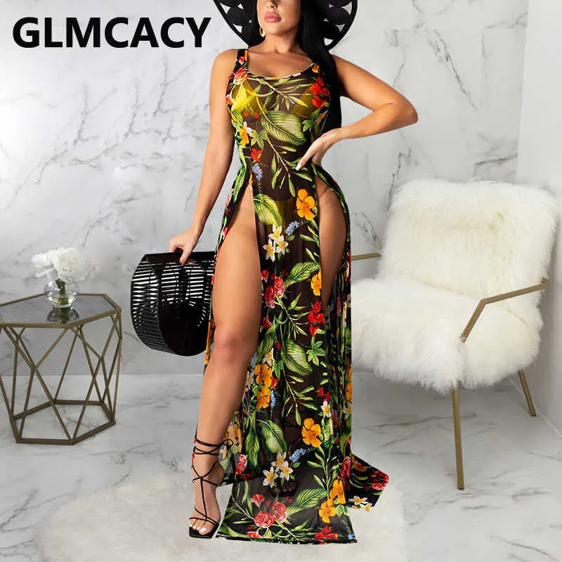 white christmas dresses Fearless Travels Green Tropical Maxi Dress – Shop the Mint main image 1