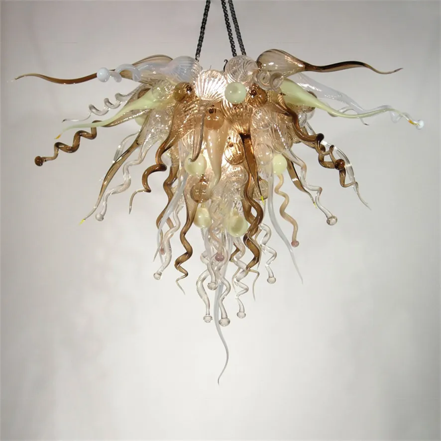 Współczesne światła LED Creative Lampy Wiszące Oprawa Światła Wspaniały Nordic Glass Chrandeliers do salonu