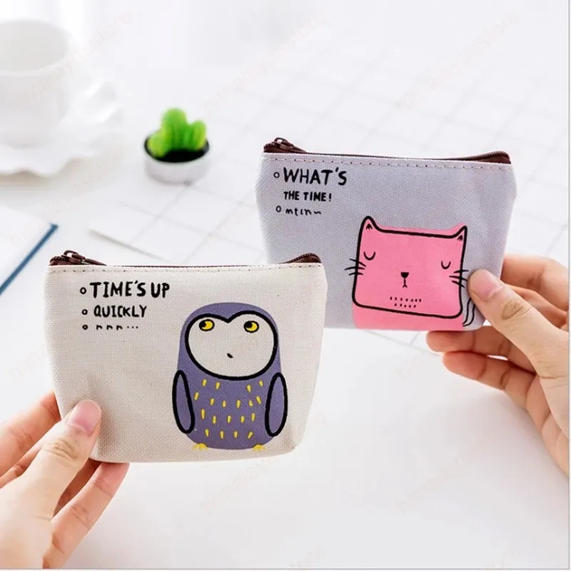 Amazon.com: Girls Wallet Cute Cat Faux Leather Wallet Cat Pattern Purse  Coin Card Holder Zipper Wallet (Rosy) : Clothing, Shoes & Jewelry