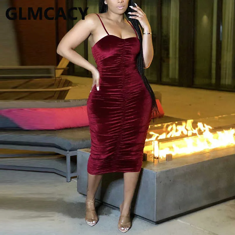 Women Velvet Bodycon Dress Spaghetti Strap Ruched... From Cong04, $18.18 In  Bulk | DHgate.Com
