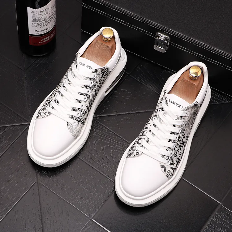 Classic Men Fashion Breathable Men`s Casual Wedding Shoes Outdoor Jogging Flat Walking Business loafers Light Lace-Up Sneakers B177