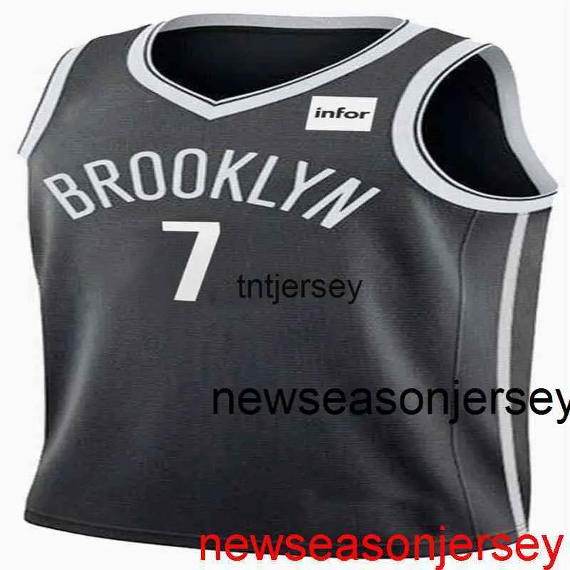 Tani niestandardowy Kevin Durant #7 Patch Swingman Jersey Szygowane męskie koszulki koszykówki XS-6xl
