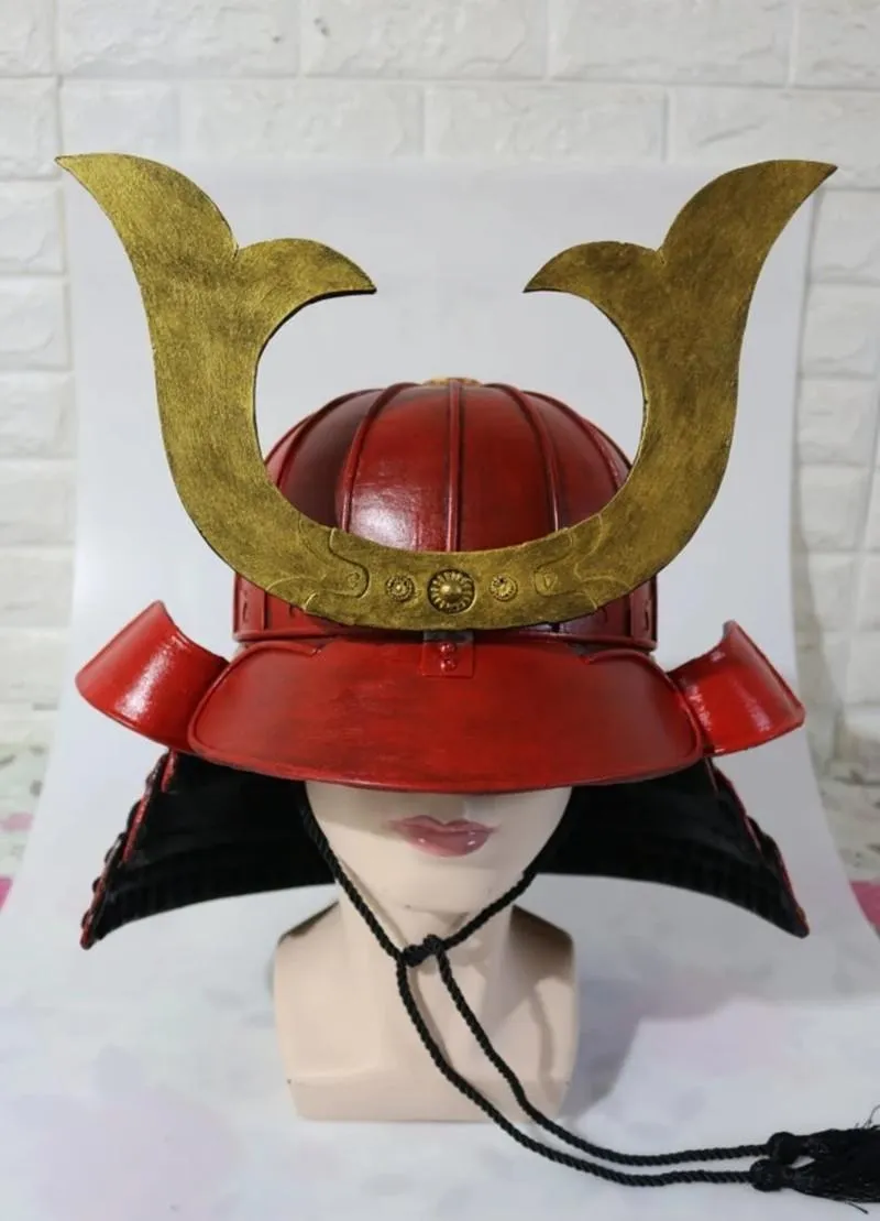 Party Decoration Wearable Japanska Samurai Armour Hjälmar Cosplay Rave Hat