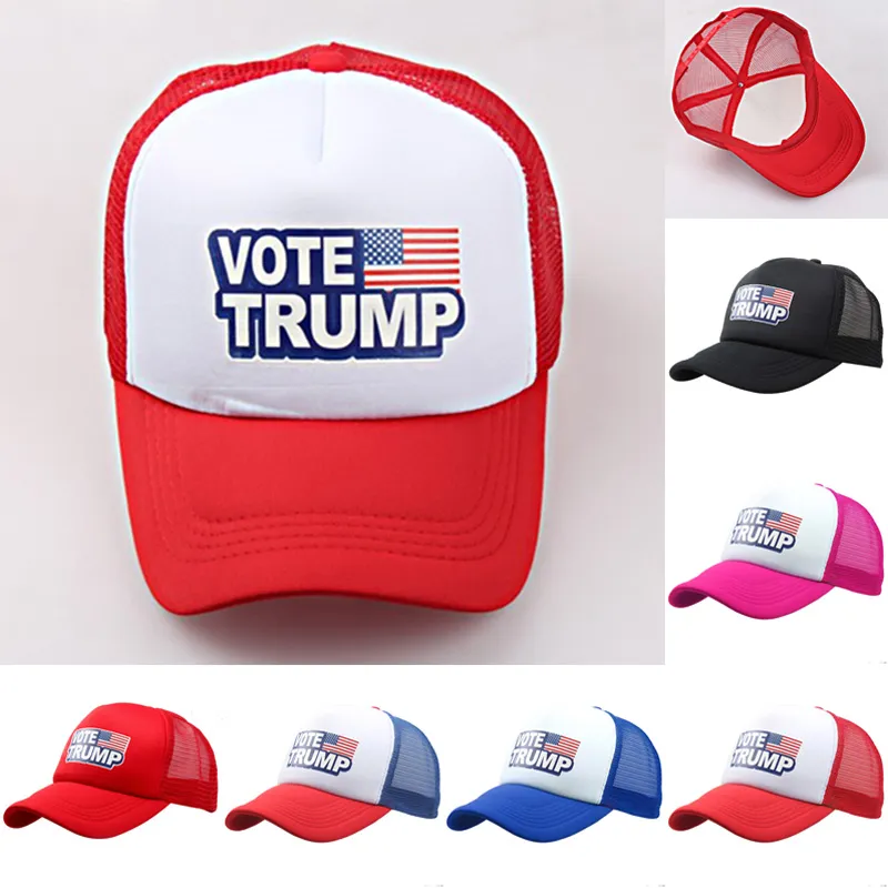 Usine Direct Spot Vote Trump Hat 2024 U.S. Presidential Election Cap Party Hats Make America Great Again Mesh Sports Caps