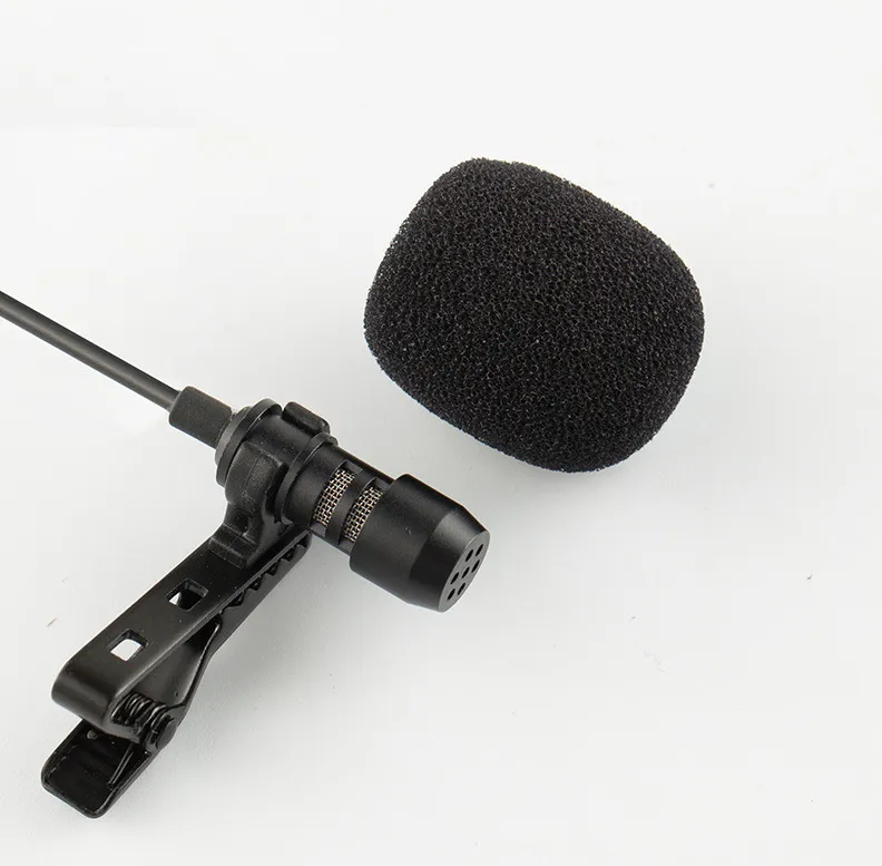 Mini mikrofon klipowy lapel Lavalier PC Camera Mic MIC Portable zewnętrzne mikrofony przyciskowe do laptopa na smartfonie Androida