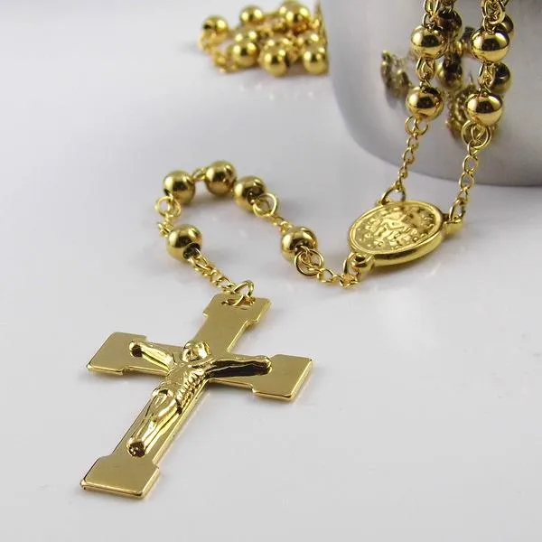 High Quality Jesus Cross Chain With Cross Pendant With Rosary