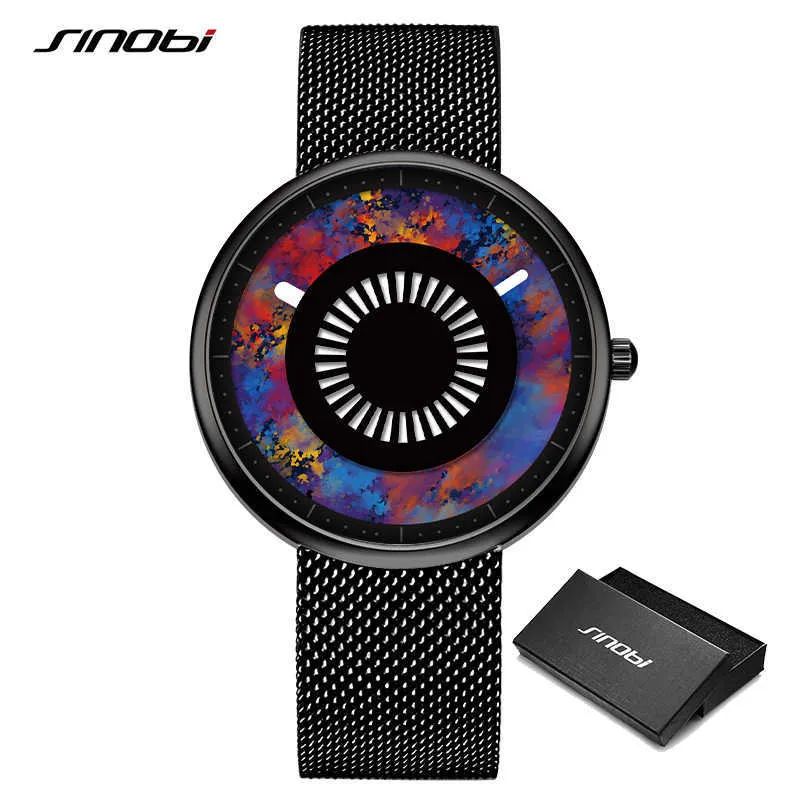 Sinobi мода творческие мужские часы 3d печатают камуфляж прохладный водонепроницаемый наручные часы мужчина спортивные часы кварцевые relogio masculino q0524