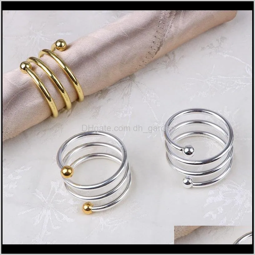 metal wedding napkin ring special spring design gold napkin rings table kitchen serviette holder dinner party christmas decoration