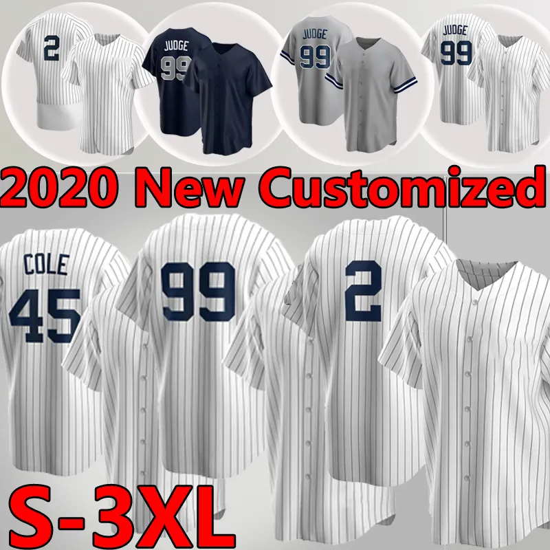 New York Yankees 2  Derek Jeter  Baseball Jersey 99 هارون القاضي البيسبول الفانيلة ديريك 2 جيتر 26 دي جي Lemahieu 45 كول 27 ستانتون مخصص جيرسي camisetas de beisbol