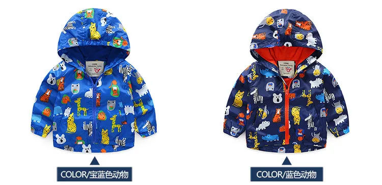  Spring Autumn 2-10 Years Children Sports Long Sleeve Baby Tops Outwear Full Print Cartoon Kids Boys Outdoor Hooded Jacket (13)