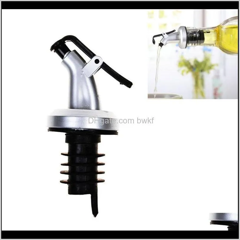 oil bottle stopper vinegar bottles can abs lock plug seal leak-proof food grade plastic nozzle sprayer liquor dispenser wine dlh082