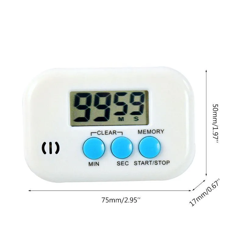 Timer Elektronischer digitaler Küchentimer Wecker Countdown Essen Kochen Artikel 203C