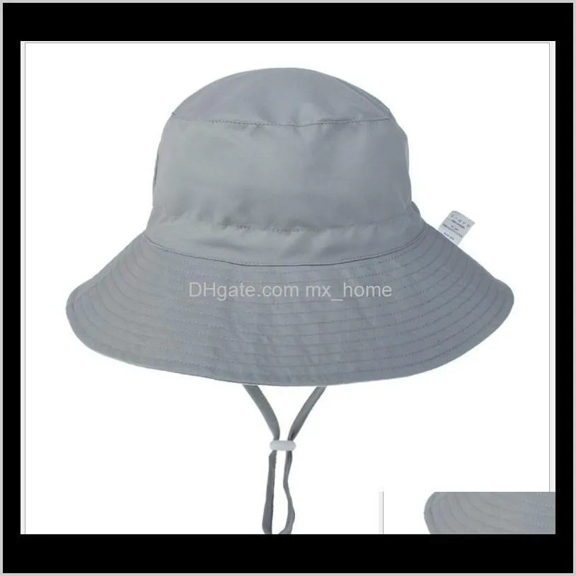 new arrival kids girls beach hats toddler baby sunhat kids breathable hat baby visor hats 8 colors girls caps 6months-8years