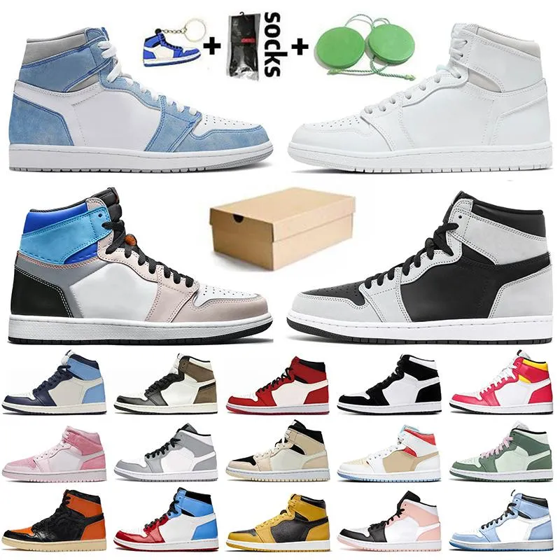 Air jordan 1 Retro basketball shoes Ayakkabı Kadın Erkek 1 S Eğitmenler Yüksek OG Hiper Kraliyet Nötr Gri Prototip Gölge 2.0 Obsidiyen Karanlık Mocha Büküm Çam Yeşil Sneakers 36-48
