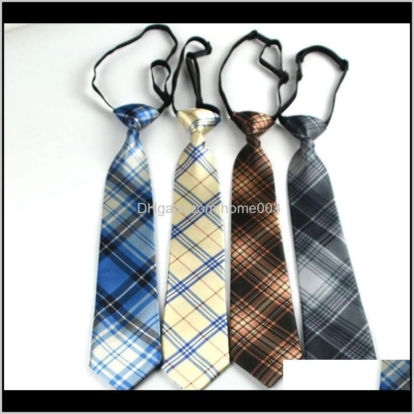 pre-tied boy slim narrow solid neckwear elastic toddle tie kids baby school children wedding prom necktie lz937