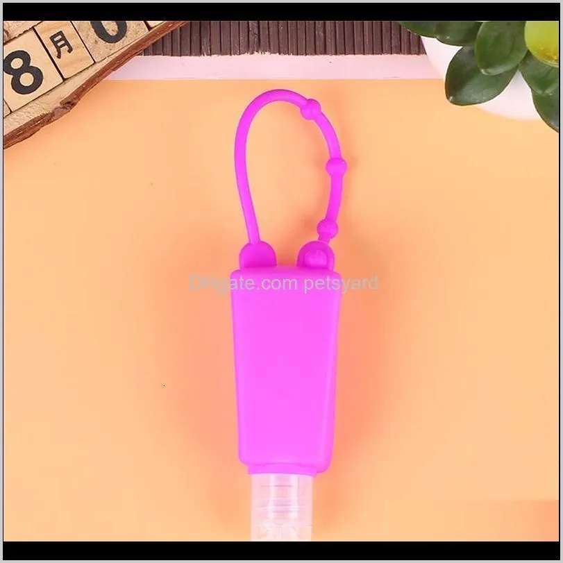 30ml blank hand sanitizer holder portable travel bottle holder gel holder alcohol liquid soap dispenser containers silicone 122 k2