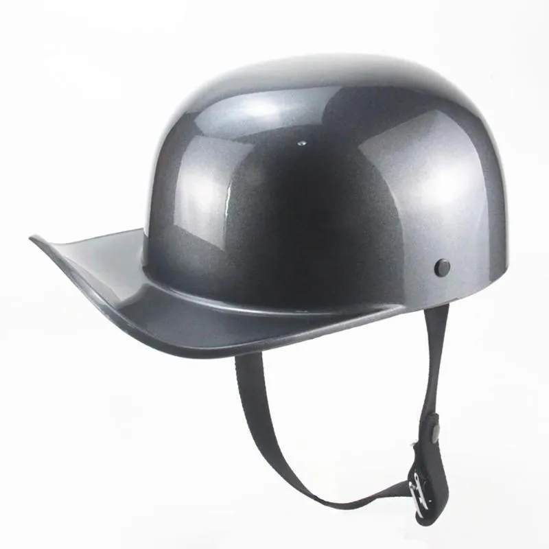 Caschi da moto Casco Retro Mezzo casco Integrale Berretto da baseball Accessori D S Cocktail Half Black Skid Lid