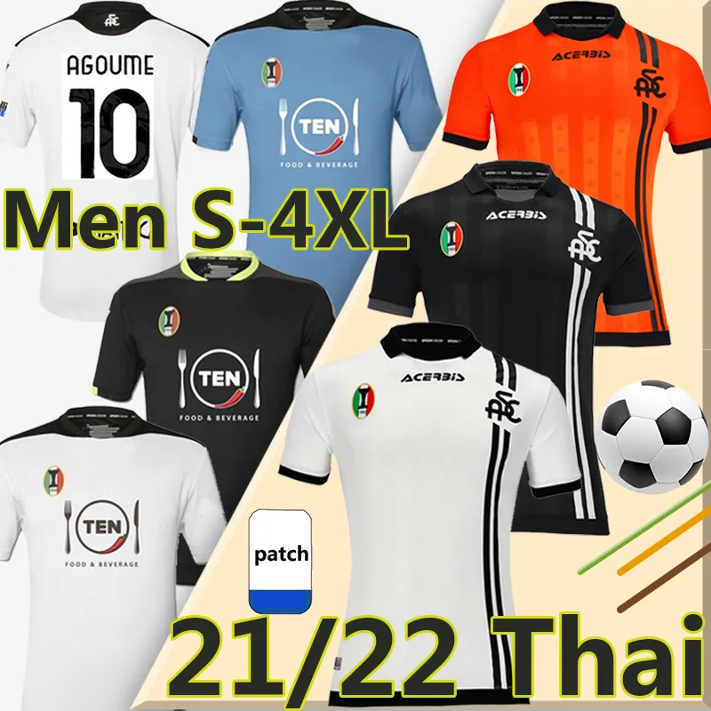 21/22 4XL Spezia Calcio Soccer Jerseys Home Away Third 2021 2022 Agudelo Pobega Agoume Chabot D. Farias 축구 셔츠 유니폼 최고 태국