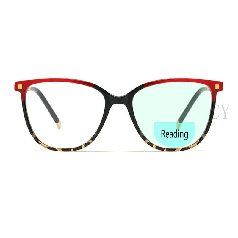 Солнцезащитные очки Бифокальные Очки для чтения Голубая Света Блокировка Черно-черепах Весна Качество Читатели для мужчин и женщин 1.50 Прочность FML