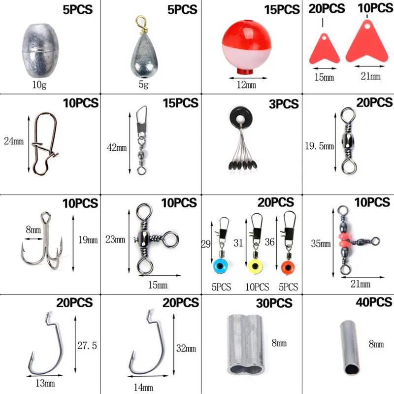 Complete Fishing Tackle Kit Of Including Jig Hooks In React Js, Bullet Bass  Casting Sinker Weights, Swivels, Snaps, Slides, And Storage Box From  Htoutdoor, $15.15