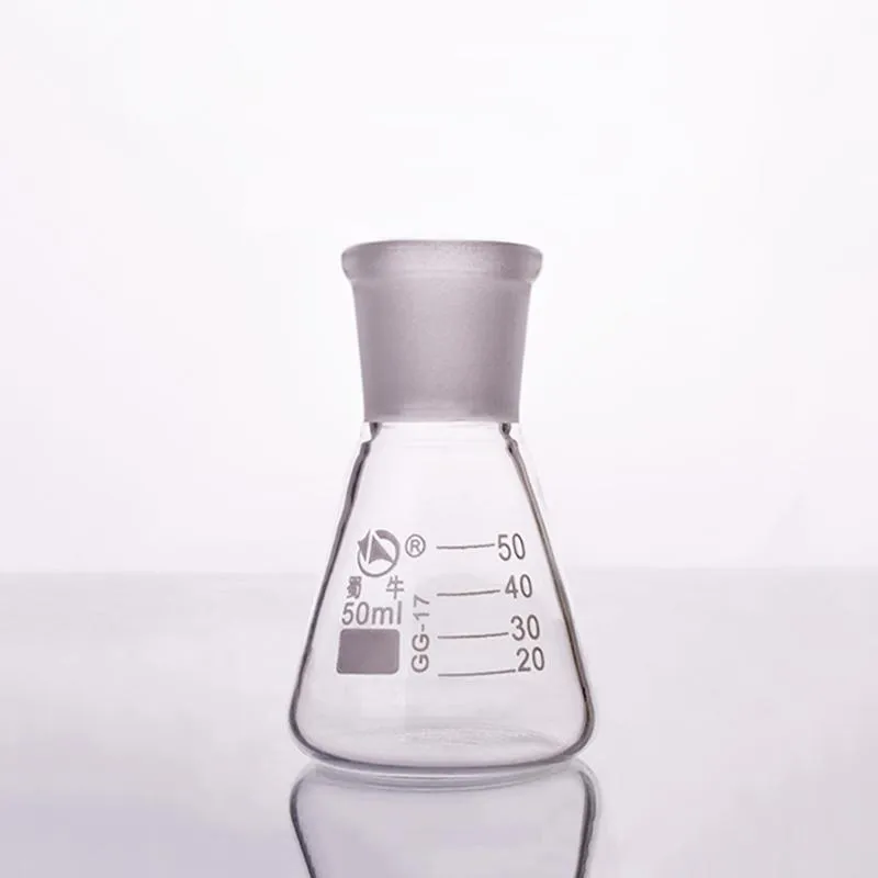 Lab Supplies 50-10000 ml Glas Erlenmeyer Flask Konisk flaska, 24/29 Joint, Chemistry Glassware