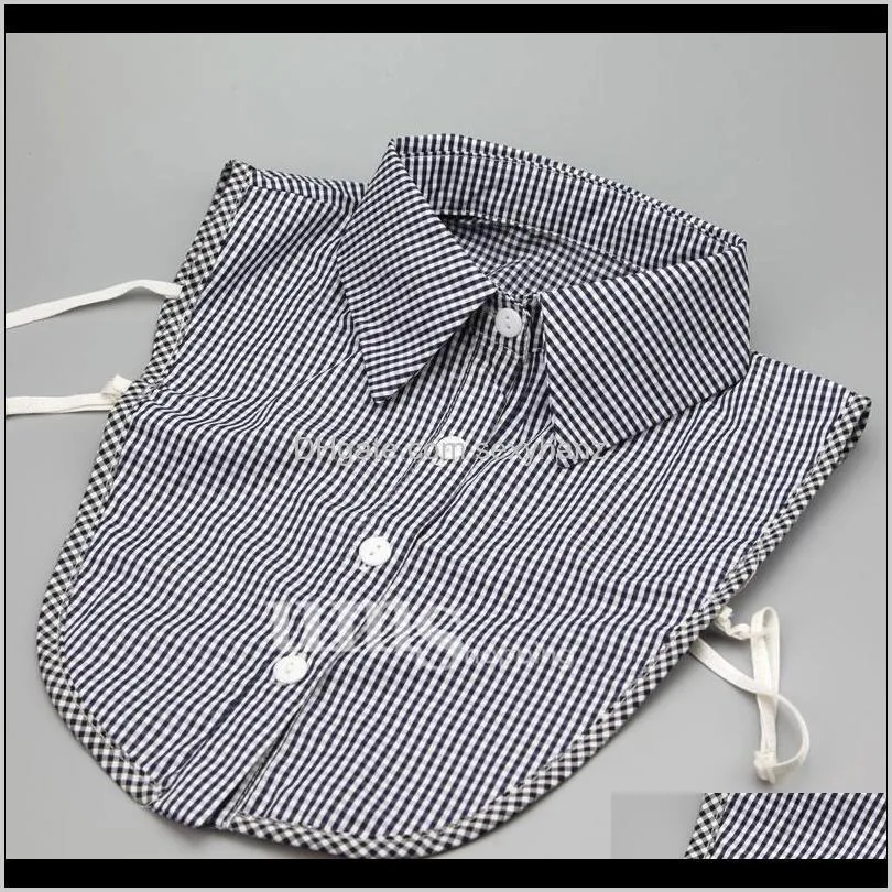 stripe fake collar shirt women detachable collar lapel shirt necktie false collar female kragen sahte yaka kraagje n qylkgf