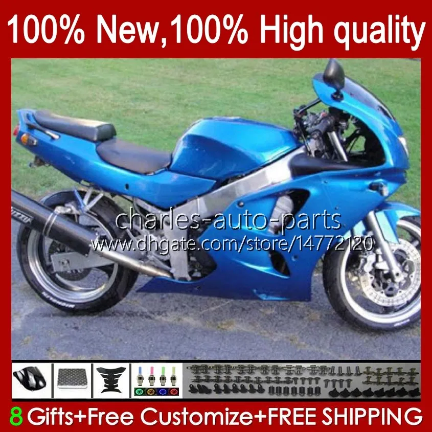 Bodywork For KAWASAKI NINJA ZX 6R ZX600C ZX 6R 636 600CC 600 CC 94 97 Body 50HC.107 glossy blue ZX 636 ZX600 ZX 6 R ZX636 1994 1995 1996 1997 ZX6R 94