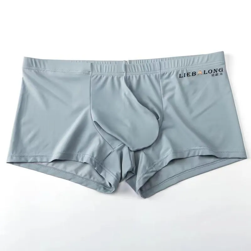 Mens Ice Silk Boxer Under Shorts Set Sexy, Breathable, And Convex Underwear  With Big Bag Perfect For Summer Nights From Jinjingba, $19.7