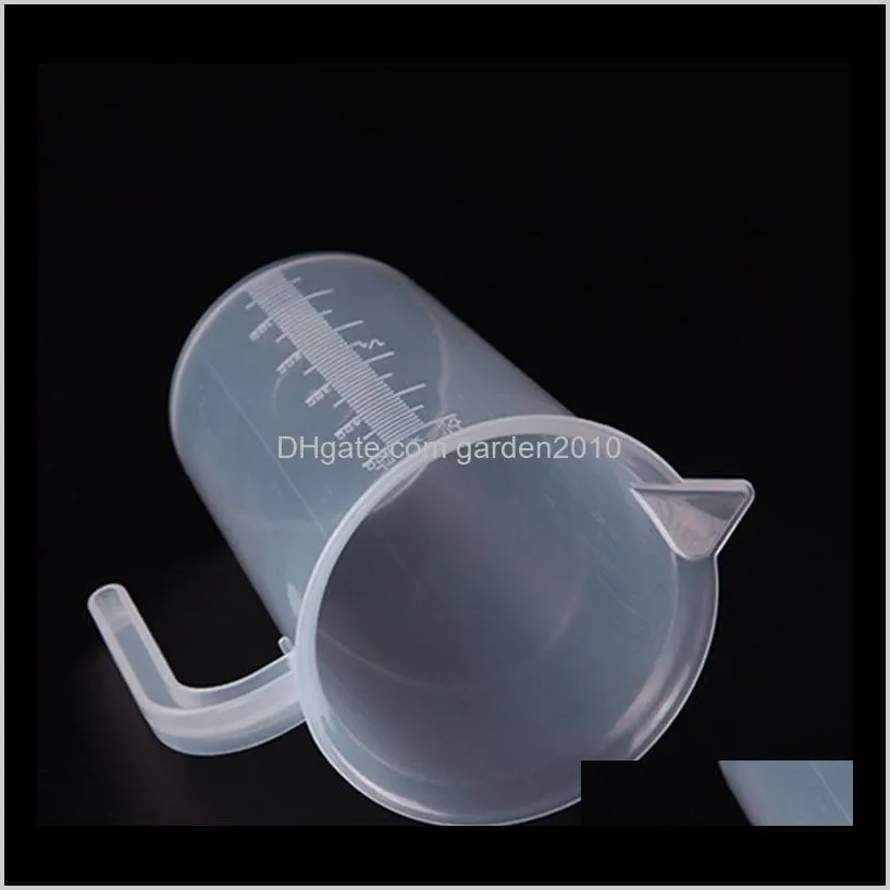 250/500/1000ml high quality plastic measuring cup transparent measuring cup with handle pour spout wb760