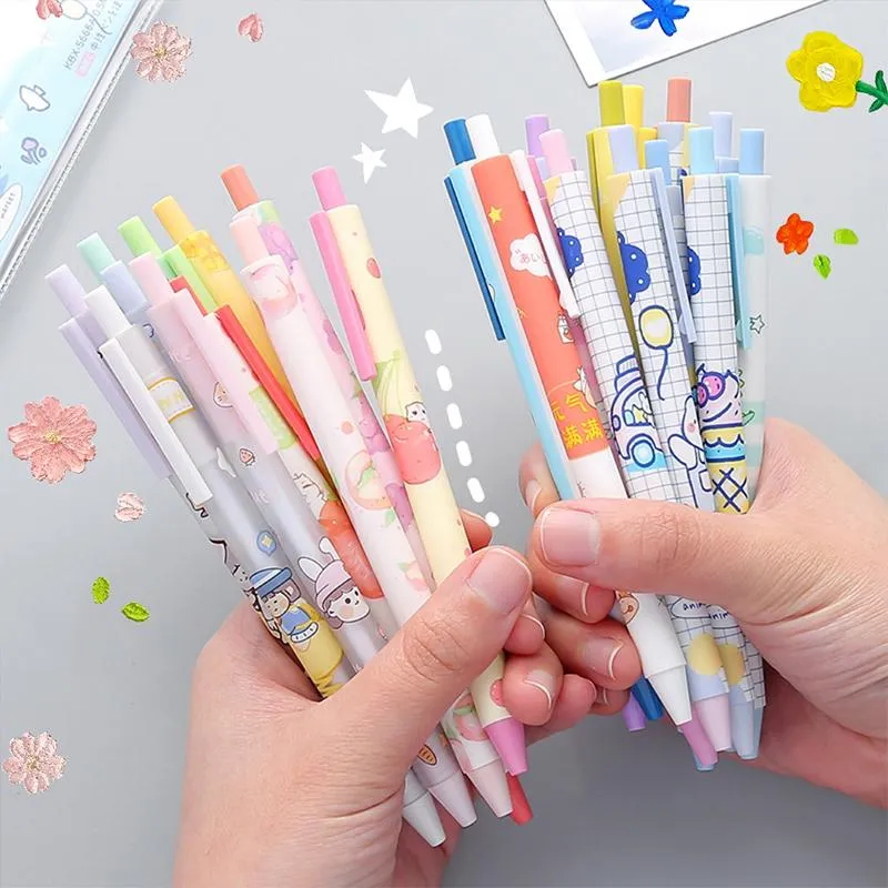 10 Gel coloré coréen Kawaii mignon stylos à encre Adulte -  France