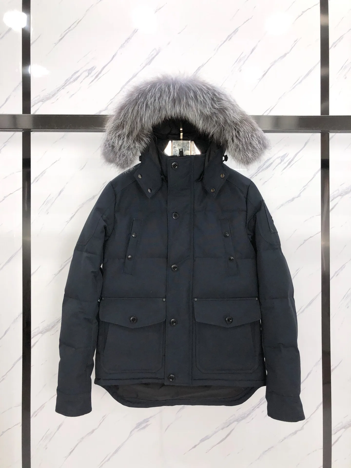 Unisex 겨울 아래로 자켓 윈드 브레이커 두꺼운 따뜻한 두건 패션 망 겨울 코트 고품질 화이트 오리 복어 재킷 TopShop1588