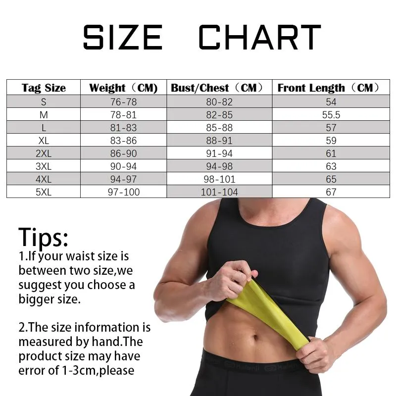 Men's thermal waist trimmer tank sale