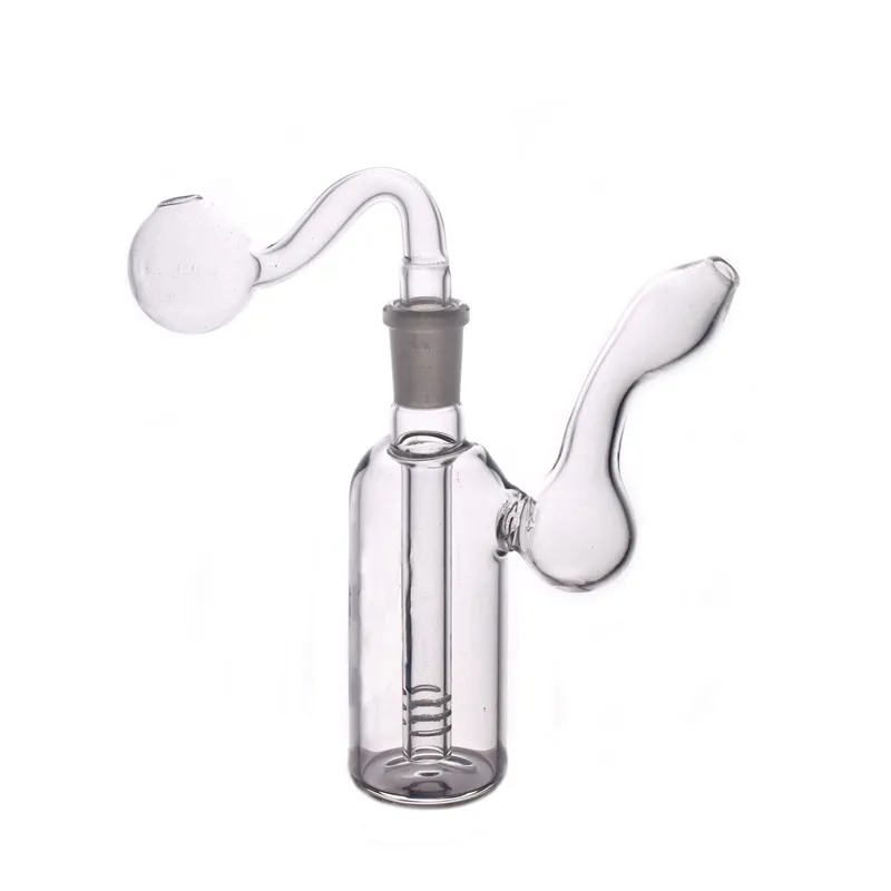 Desginer de dessin animé brûleur à mazout en verre bong petit bécher bong dab rig narguilés conduites d'eau de tabac à la main avec tuyau de brûleur à mazout en verre de 14 mm