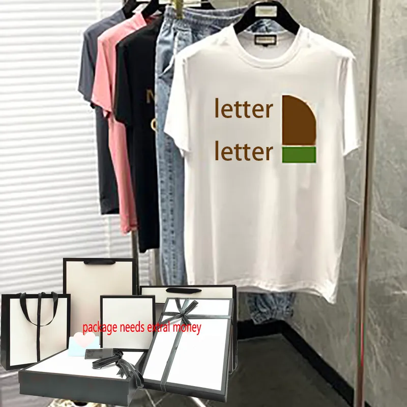 Camisetas de hombre Moda Hombre camisetas Mujer Casual Summer Rainbow Tees Hip Hop Letter Print T-shirt Alta calidad Parejas Tops transpirables