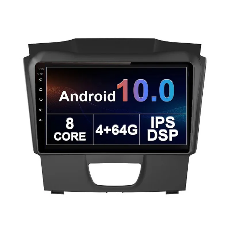 Bil DVD-radiosspelare för ISUZU DMAX S10 2015-2018 med CarPlay / DSP / WiFi / 4G Android 10 8 Core 4GB + 64GB
