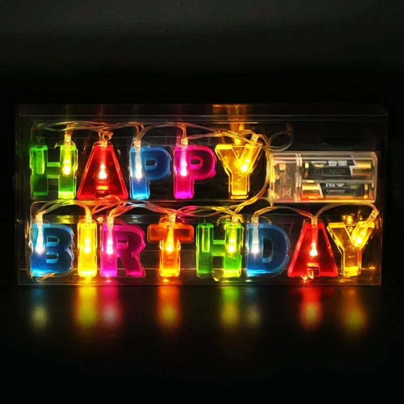 Happy birthday letter lights cheap