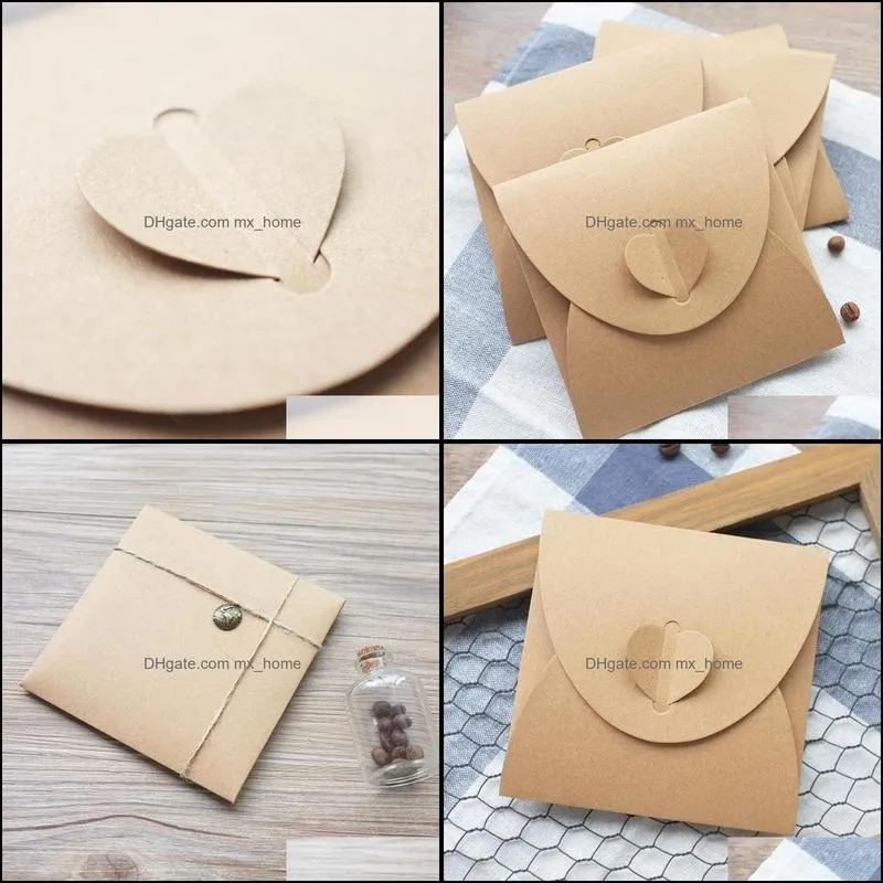 Wholesale-Free shipping 50pcs 13x13cm Disc CD Sleeve 250gsm Kraft CD DVD Paper Bag Cover CD Packaging Envelopes Pack wedding party