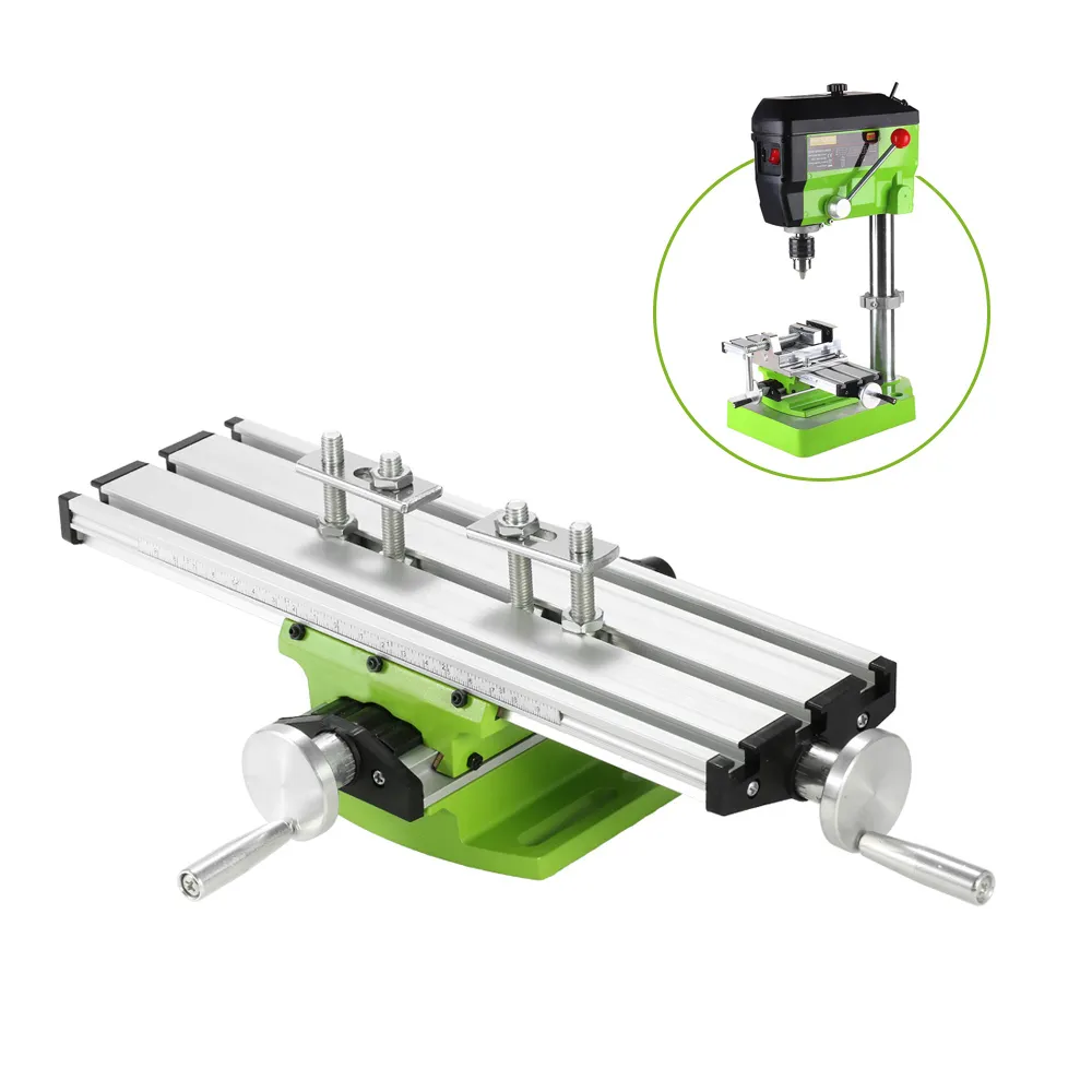 Table de travail multifonctionnelle pour banc de forage, fixation d'étau, perceuses de fraisage, Tables de coordonnées de réglage X et Y pour Mini perceuse BG6300