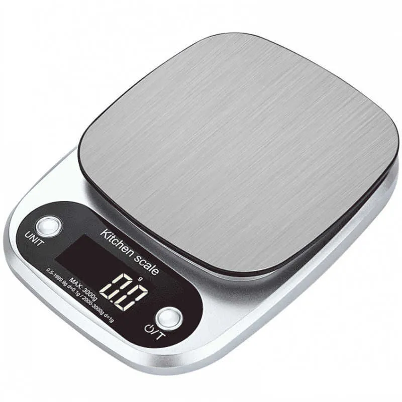 Digital Kitchen Scales High Precision Mini Pocket Jewelry Food Diet Accessories 3kg/5kg 4 Unit g/oz/ml/fl:oz 210615