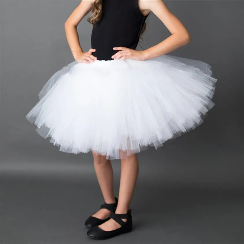 Chicas Tutu Blanco Bebé Falda Para Mujer Ballet Hecho A Mano Ballet Tutus  Pettiskirt Subskirts Kids Halloween Party Traje Paño De Baile De 36,02 €