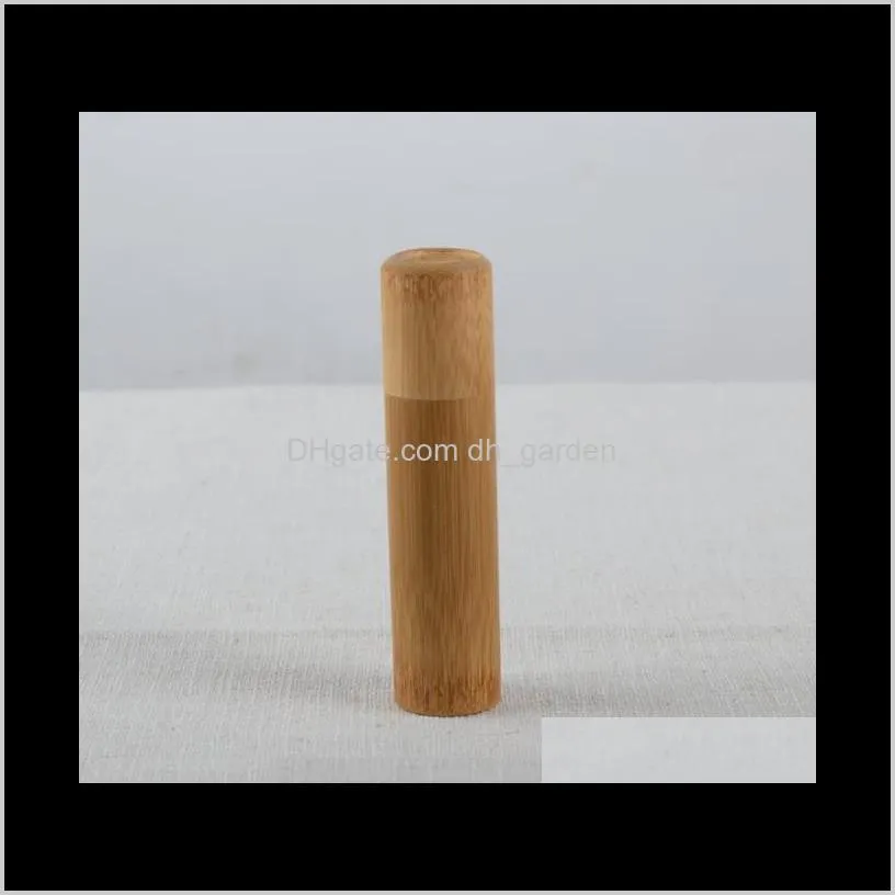 arrived sealed tea barrel box container cylinder portable bamboo tube teas pot caddy sn2521