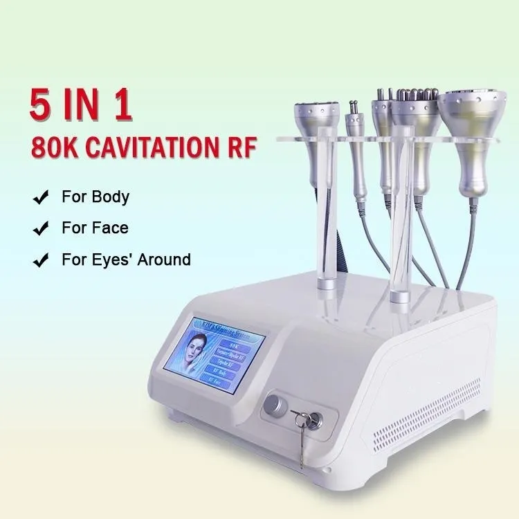 2021 80K Gezicht Radiofrequentie en Cavitatie Afslanken Lipolyse RF Vacuüm Massage Vet Branden Cellulitis Verminder Machine