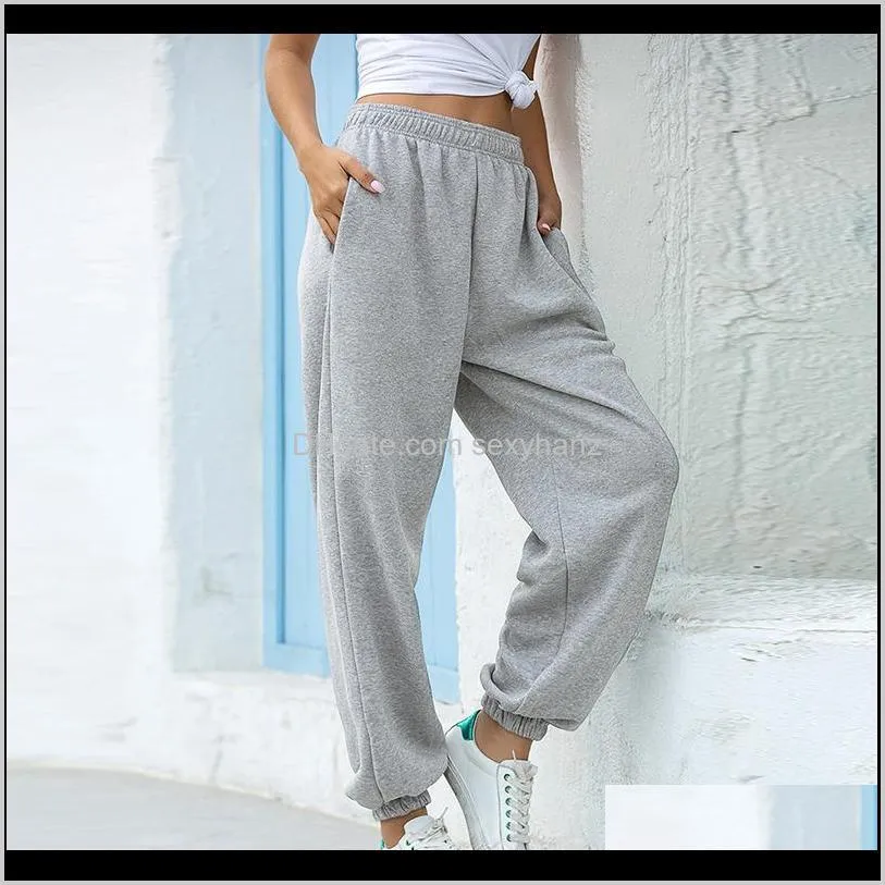 women baggy sweatpants casual running plus size jogger sport pants fashion high waist wide leg trousers streetwear pencil pants
