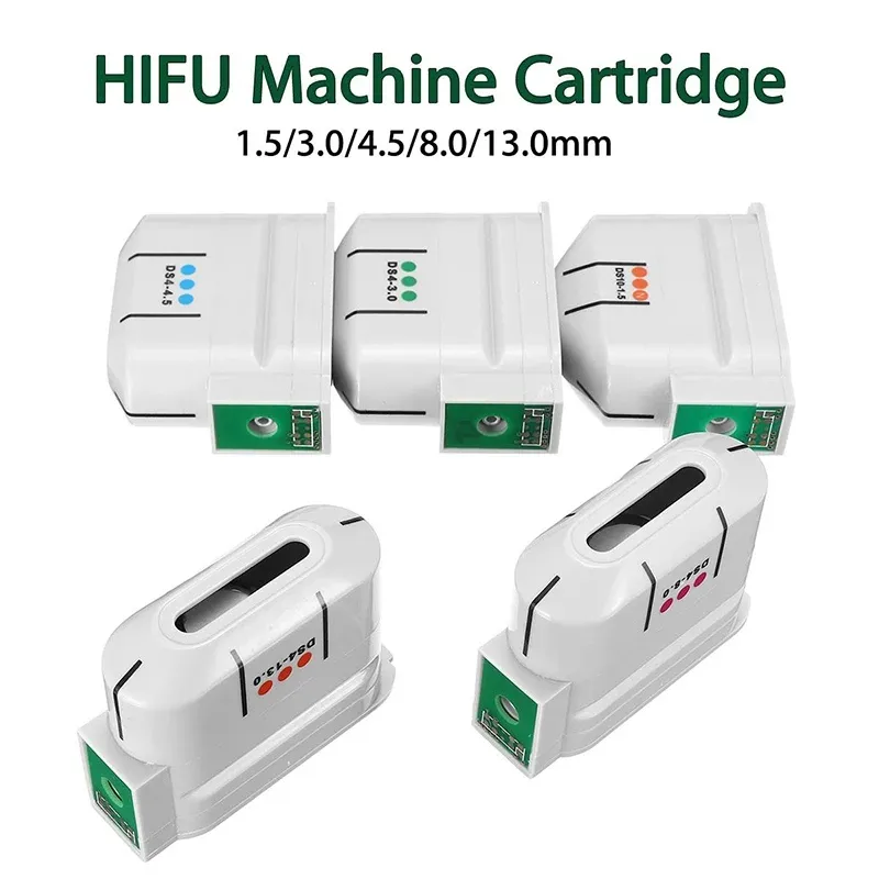 주름 제거 바디 슬리밍 3D 4D HIFU 기계 카트리지 20000 샷 얼굴 피부 리프팅 1.5 3 4.5 6 8 mm 선택