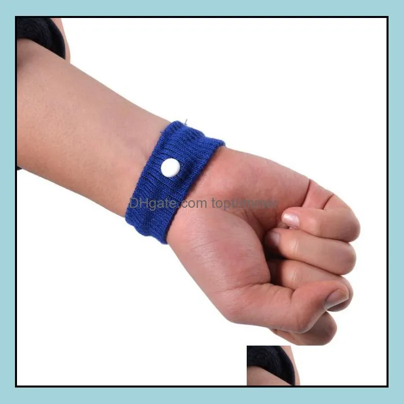 1500pcs/lot Top Sports cuffs Safety Health Care Travel Wristbands Anti Nausea Car Seasick Anti Motion Sickness Motion Sick Wrist Bands