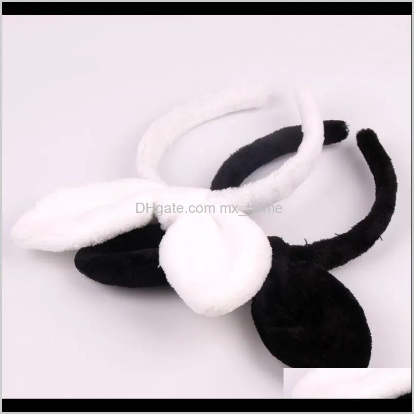 new fashion cute rabbit ears headbands women girls makeup washing face hairbands turband hair accessories headwear
